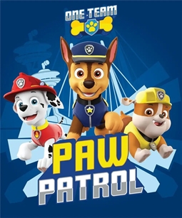 Børnetæppe - Paw Patrol - 100x140 cm - Blødt og lækkert Fleece tæppe - Borg Living